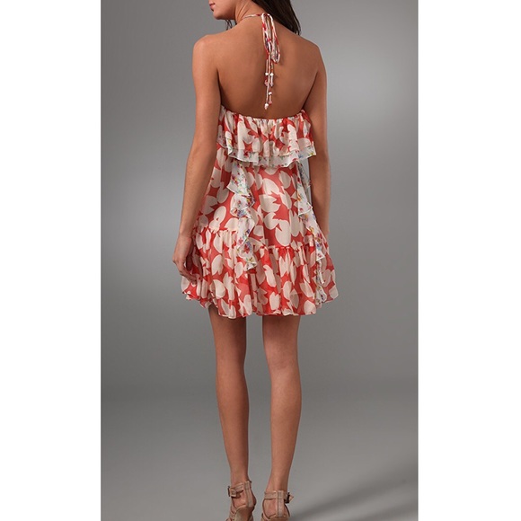 Jill Stuart Silk Halter Dress Lydia Floral Print - Picture 2 of 5